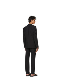 Dries Van Noten Black Twill Suit
