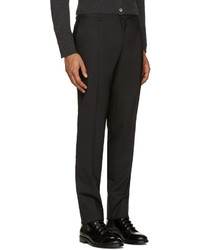 Dolce & Gabbana Black Wool Martini Suit