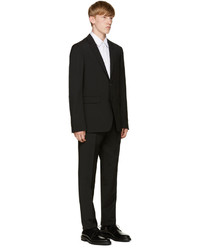 Burberry Black Wool Suit