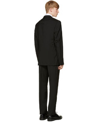 Burberry Black Wool Suit