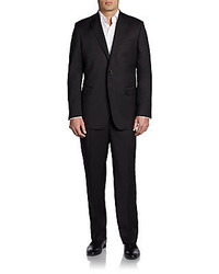 Classic Fit Solid Wool Suit