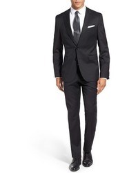 BOSS Ryanwin Extra Trim Fit Solid Wool Suit
