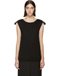 Lanvin Black Rope Piping Sweater