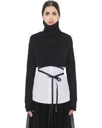 Valentino Cropped Wool Cashmere Sweater