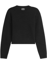 Anthony Vaccarello Cropped Wool Pullover