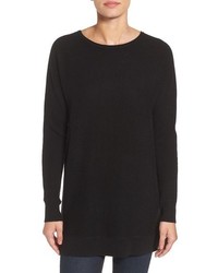 Halogen Highlow Wool Cashmere Tunic Sweater