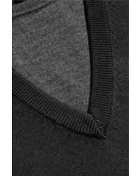 Maison Margiela Layered Wool Sweater Black