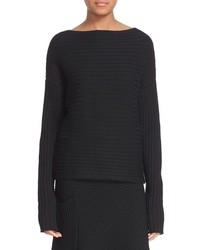 Tibi Merino Rib Structured Pullover