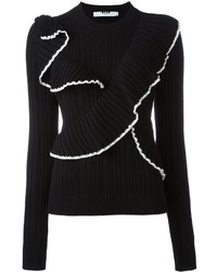 MSGM Ruffled Front Sweater