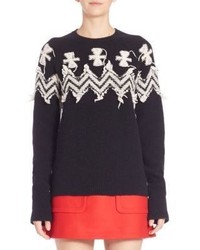 No.21 No 21 Patterned Wool Blend Sweater