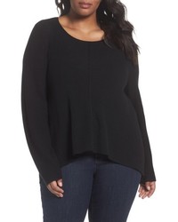 Eileen Fisher Plus Size Seam Front Merino Sweater