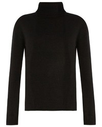 Anthony Vaccarello Roll Neck Cashmere And Wool Blend Sweater