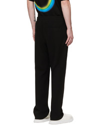 Solid Homme Black Pinched Seam Lounge Pants