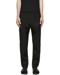 Givenchy Black Satin Panel Trousers