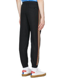 Burberry Black Stripe Jogging Lounge Pants