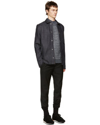 Paul Smith Ps By Black Wool Drawstring Trousers