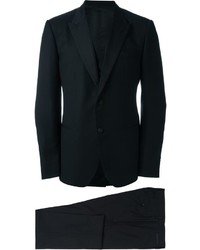 Black Wool Three Piece Suit