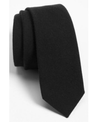 The Tie Bar Solid Wool Blend Skinny Tie