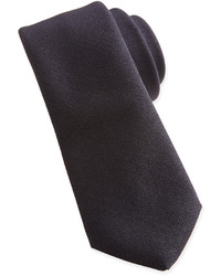Lanvin Woven Wool Tie Black
