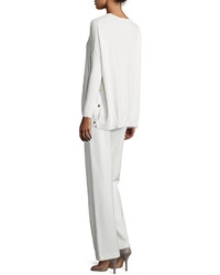 Joan Vass Long Sleeve Wool Cashmere Tunic