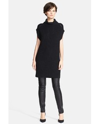 Vince Ribbed Wool Cashmere Blend Cowl Neck Tunic