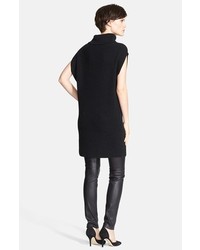 Vince Ribbed Wool Cashmere Cowl Neck Tunic