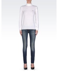 Armani Jeans Turtleneck Sweater In Virgin Wool