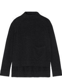Joseph Asymmetric Wool Sweater Black