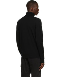 C.P. Company Black Merino Roll Neck Sweater
