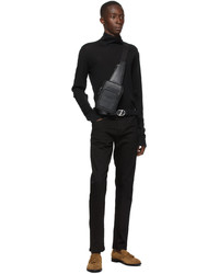 Ermenegildo Zegna Couture Black Super Fine Turtleneck