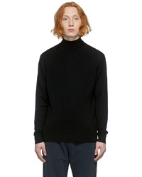 Sunspel Black Turtleneck Sweater
