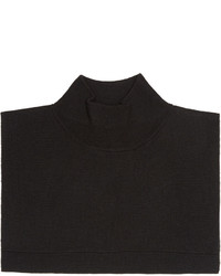 Enfold Black Wool Turtleneck Collar