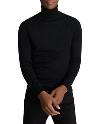Reiss Caine Slim Fit Turtleneck Wool Sweater In Black At Nordstrom