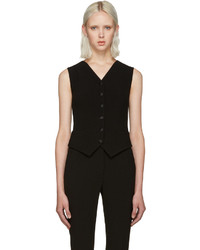 Dolce & Gabbana Black Wool Crepe Vest