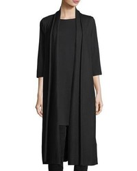 Eileen Fisher Long Boiled Wool Jersey Vest