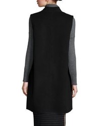 Eileen Fisher Solid Wool Blend Long Vest