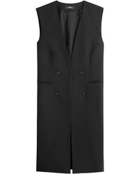 Theory Wool Vest With Open Front