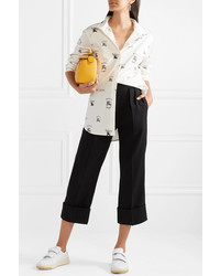 Burberry Cropped Wool And Wide Leg Pants