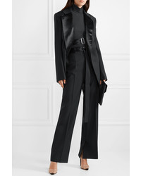 Helmut Lang Med Wool And Wide Leg Pants