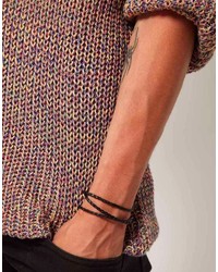 Seven London Leather Woven Wrap Bracelet