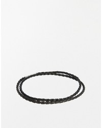 Seven London Leather Woven Wrap Bracelet