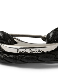 Paul Smith Shoes Accessories Woven Leather Wrap Bracelet