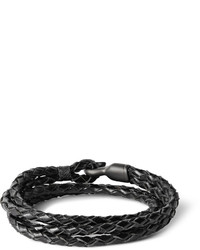Miansai Trice Woven Leather Wrap Bracelet