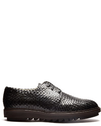 Dolce & Gabbana Woven Leather Derby Shoes