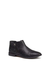 Trask Amy Woven Leather Bootie