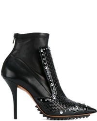 Givenchy Woven Front Panel Ankle Boots