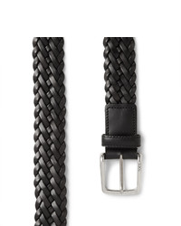 Tod's 35cm Black Woven Leather Belt