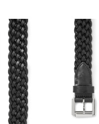 Mulberry 3cm Black Woven Leather Belt