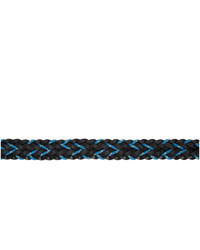 Paul Smith Black And Blue Braided Cord Belt