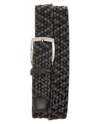 Torino Braided Linen And Leather Belt